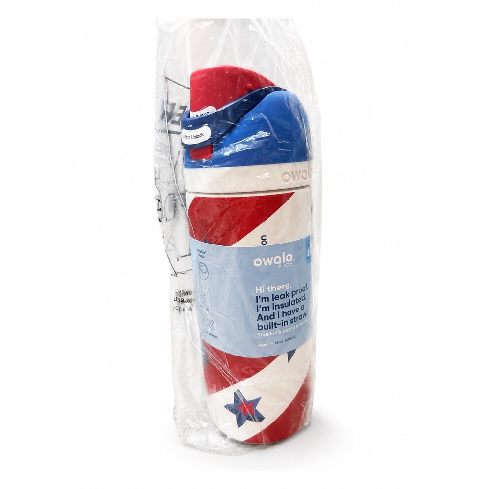 Owala Kids FreeSip 16oz Insulated Stainless Steel Water Bottle Free Spirit USA